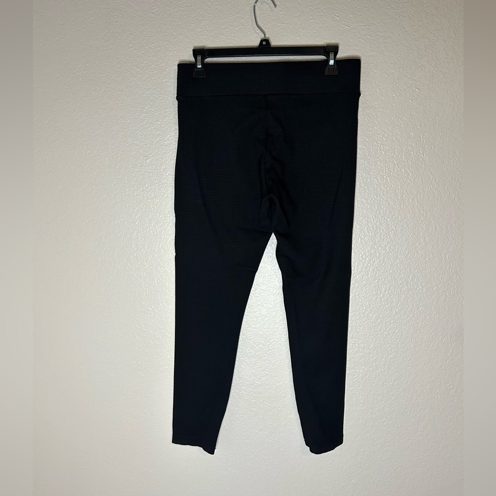 Loft black checked leggings size M - Picture 2 of 7